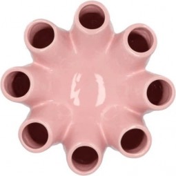 Vaas dk luna pink tube vaas 2