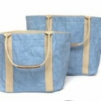 Papieren tas Uashmama lichtblauw